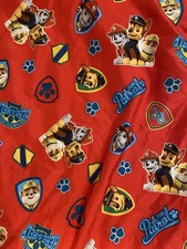Nickelodeon Paw Patrol Red Pattern Crib Toddler Bed Fitted Sheet