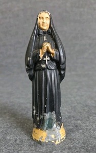 Vintage Saint Francis Xavier Cabrini 5" Cast Metal Figure Mother FREE SHIPPING