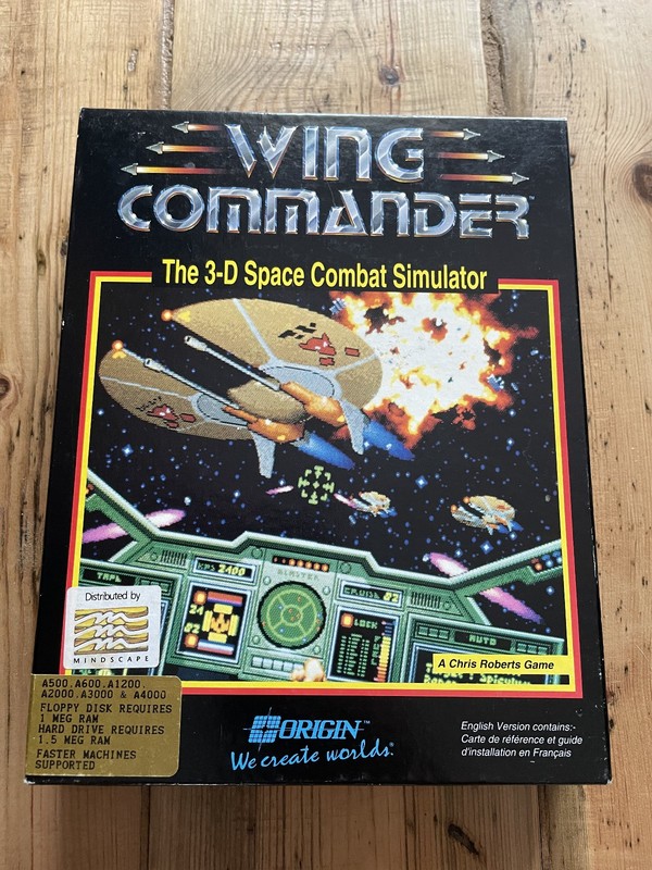 Commodore Amiga - Wing Commander big box game. Tested & Working