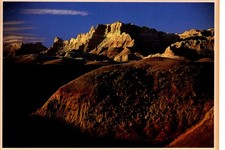 Vintage Postcard- Badlands National Park Ancient Soil Layers