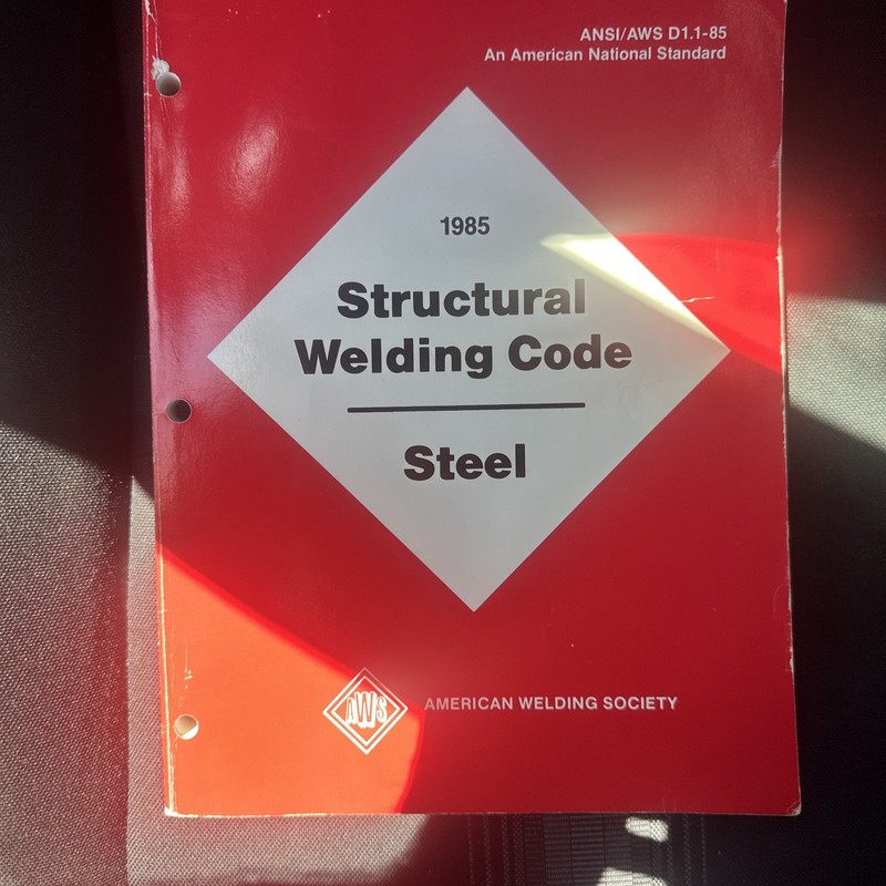 ANSI/AWS D1. 1-85, Structural Welding Code -- Steel