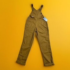 DULUTH TRADING Womens XS Bronze 40 Grit Flex Twill Bib Overalls 9 Pockets NWT