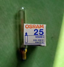 OSRAM Röhrenlampe E14 25W 220-230V klar weißglühend warm 2500-3000K
