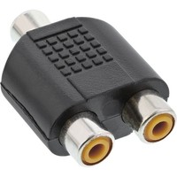 Inline® Audio Adapter, 1X Cinch Buchse An 2X Cinch Buchse