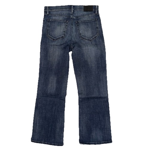 NWT Able Jeans 29 The Kick Med Dark Blue Susana Wash Slight Flare Crop Stretch Z - Picture 5 of 11