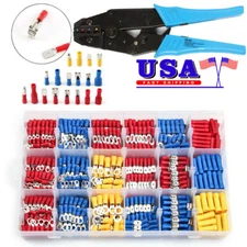 1200X Wire Crimp Connectors Butt Terminals Spade/Crimp/Ring Wire Connector Kit