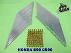 HONDA S90 CS90  FRONT & REAR SPOKE SET GOLD NIPPLES [as1277]