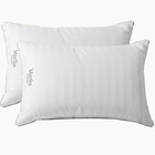 Hotel Collection Medium Soft Feather down Pillows 100% Cotton 500 Thread Count D