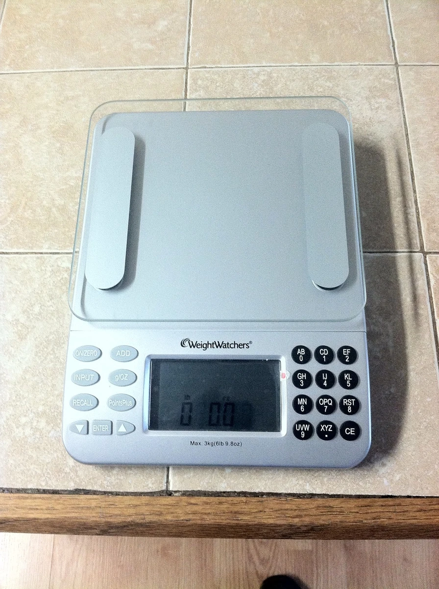 EUC WEIGHT WATCHERS DIGITAL FOOD SCALE; 3 KG (6 LB 9.8oz)