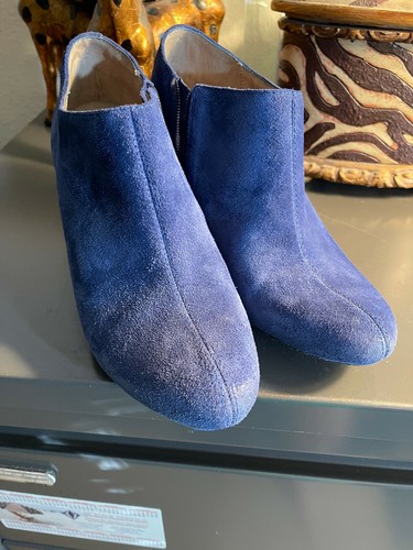 Vince Camuto Blue Suede Boots Size 9 | eBay