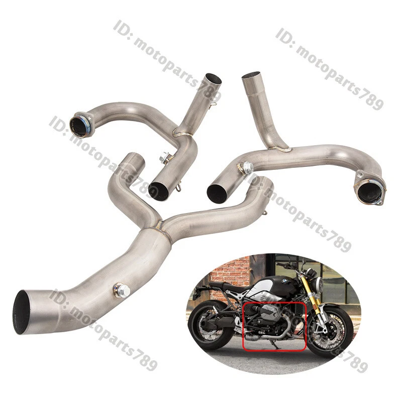 無料 Motorcycle Exhaust System Header Front Pipe 51mm 2inch Exhuast