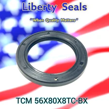 TCM 56X80X8TC-BX  Oil Seal NBR - Carbon Steel Type TC By Liberty Seals 75022718