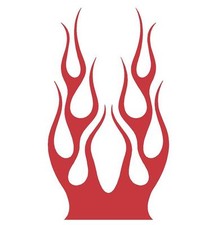 Flame Hood H58 Decal Vinyl Graphic Car Truck Vehicle Fire Auto Van Sun Blaze