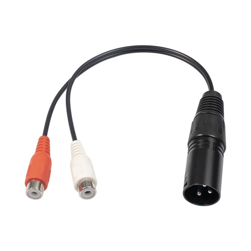 Audio Adapter Cable Wide Applicable Audio Transfer 3pin Xlr to 2 Rca Audio - Afbeelding 8 van 9