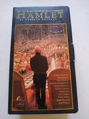 Hamlet Kenneth Branagh 1997 Shakespeare - 2 x VHS Tape PAL Español