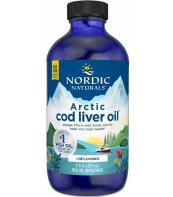 Arctic Cod Liver Oil - 1060 mg - 237 ml (8 fl oz) - Nordic Naturals - Omega-3