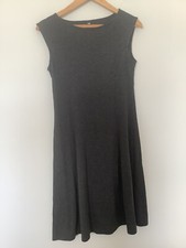 Uniqlo Size Small Charcoal Grey Skater Dress, Jersey Material, Sleeveless