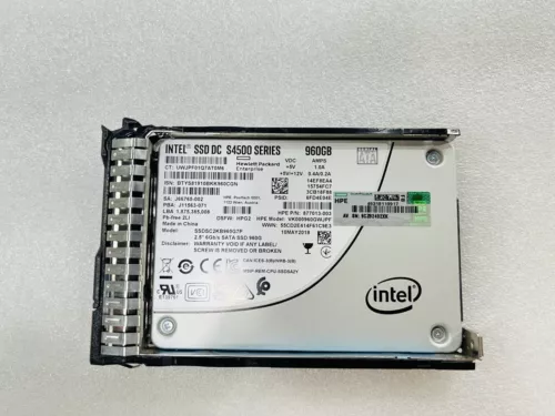 P04476-B21 P05313-001 HPE Intel 960GB SATA 6G 2.5" G9 Gen10 Server SSD Replace - Picture 3 of 4