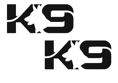 K9 Training Dog 2x Aufkleber Sticker K9 Hundestaffel Hundeführer DSH Schäferhund