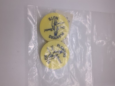 Vintage Planters peanut  Beverage Lids 2 Pack