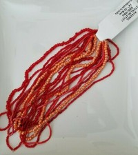 Seed and Bugle beads - glass mixed colors - 10, 6, 5 x 2mm bugles 1429