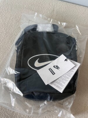 Supreme x Nike Leather Shoulder Bag - Black - NEW - HJ7964-045 | eBay