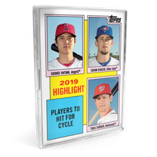 2020 TOPPS TBT SET #3 - 1984 TOPPS - 2019 HIGHLIGHTS - 6 CARD COMPLETE SET 