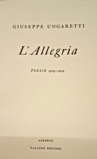 Ungaretti L'Allegria Alberto TALLONE Editore Carta SPECIALE vergata Introvabile