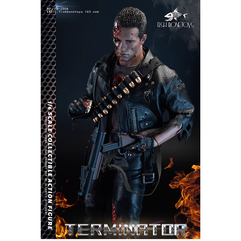 FISH BONETOYS The Terminator Arnold 1/6 T-800 Action Figure FB