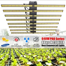 640W Samsung 561C LED Grow Light 10Bar Indoor Commercial Medical Plant Daylight