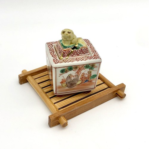 Kintsugi Japanisches Räuchergefäß Kutani Foo Hund Löwe Brenner Gold Riss Kunst Wachstum Geschenk