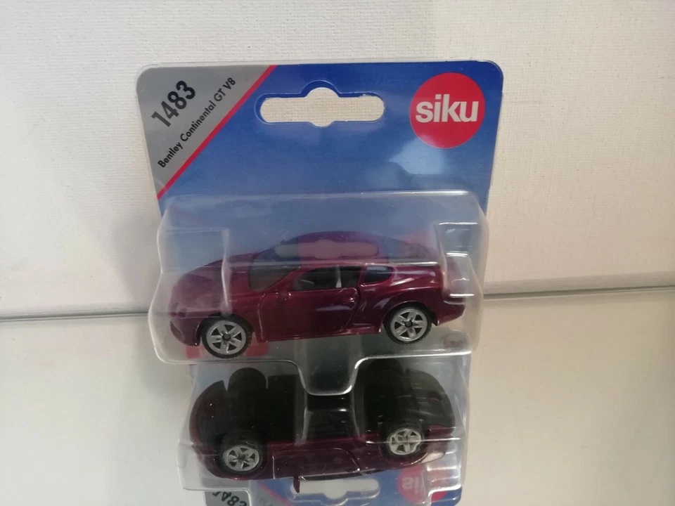 SIKU 1483 BENTLEY CONTINENTAL GT V8 IN VIOLA SU BLISTER - Immagine 2 di 3