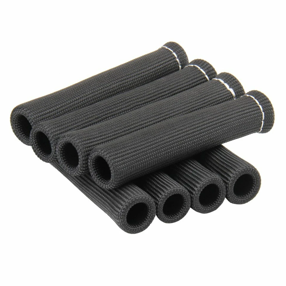 Spark Plug Wire Boots Protector Sleeve Heat Shield Cover For SBC BBC 2500° Black - Image 3 of 4