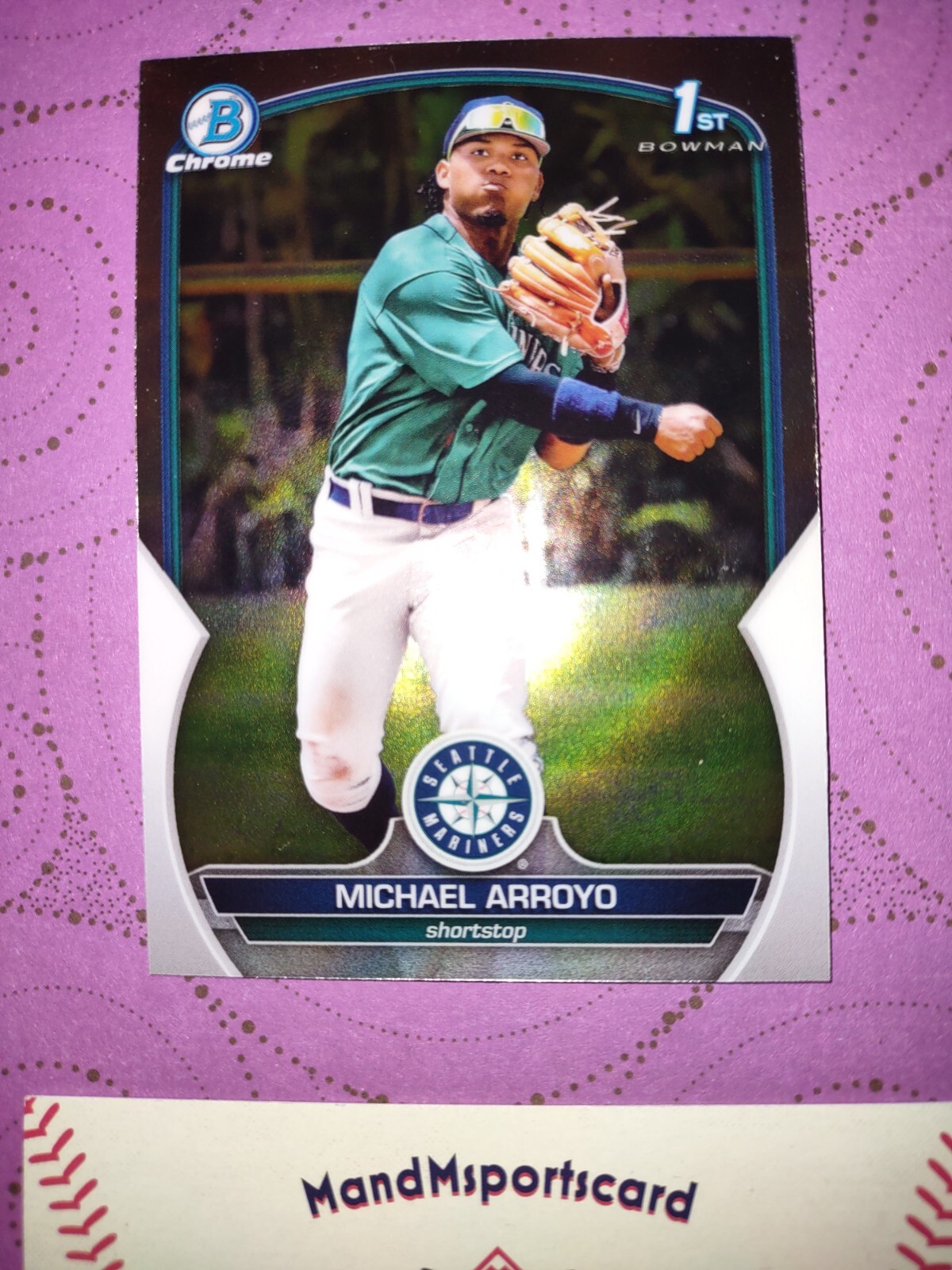 2023 Bowman Chrome Michael Arroyo 1st Bowman Sp #BCP-63 Seattle Mariners