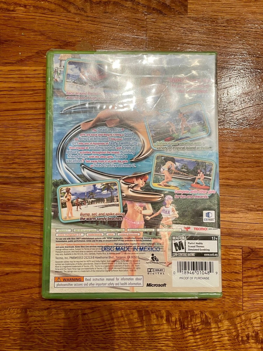 パンドラの箱 DVD 2ディスク Dead or Alive: Xtreme 2 (Microsoft Xbox 360, 2006) for sale online
