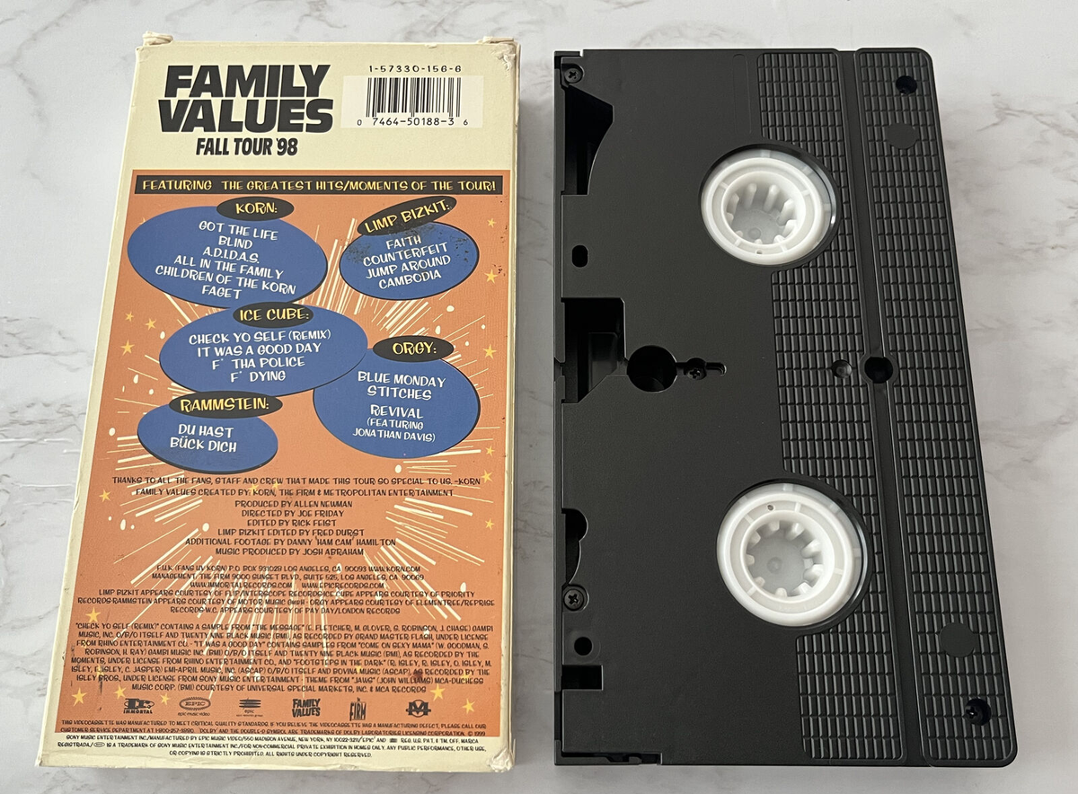 Family Values Fall Tour '98 VHS 1999 Immortal EV 50188 Korn