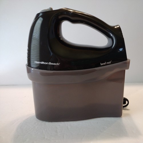 Hamilton Beach Bowl Rest Type M34 Hand Mixer 62683 6 Speed Beaters & Storage Bin