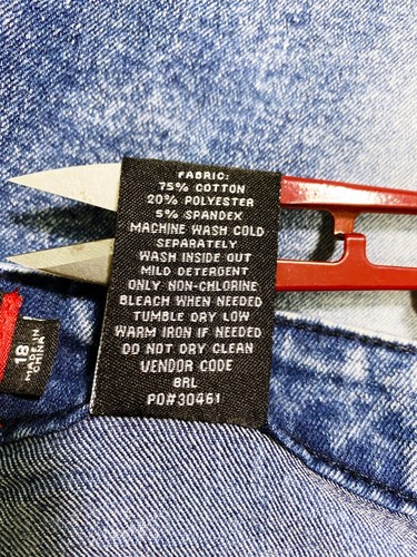 Akademiks Womens Denim Jeans Size 18 Blue Mid-Rise 5 Pockets - Picture 7 of 8
