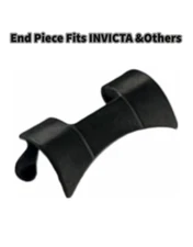Watch Band END PIECE Curved Black FITS to INVICTA & Others (20mm-26mm)