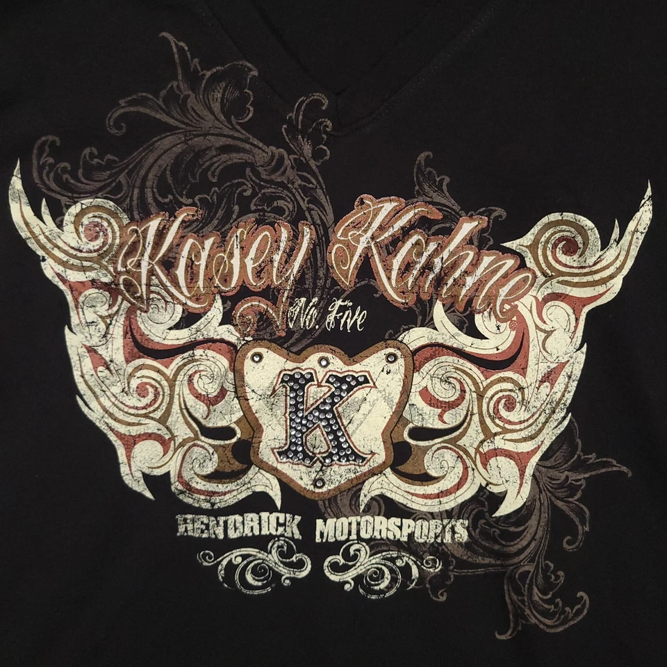 Женская футболка Kasey Kahne 2XL Chase Authentics No5 NASCAR с заклепками короткий рукав - Изображение 4 из 4