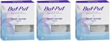 Buf-Puf Facial Sponge, Exfoliating, Dermatologist Developed Three Pack