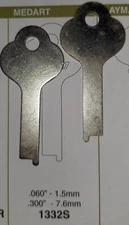 Ilco 1332S Key (1) Blank For Medart Vintage Flat Stock Steel NOS
