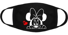 Disney Minnie Mouse - Face Mask Cover Adult Youth Fashion 3 Layers Made in US