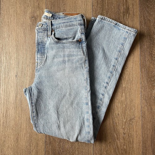 Levi’s Wedgie Straight Premium Denim Jeans Light Wash Damen 25 - Bild 1 von 4