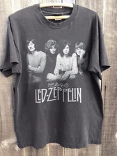 HOT! Led-Zeppelin 1970 Retro  Unisex Charcoal T-shirt Size S-5XL
