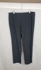 Eileen Fisher Pants 1X Charcoal Gray Elastic Waist Stretchy Corpcore Office