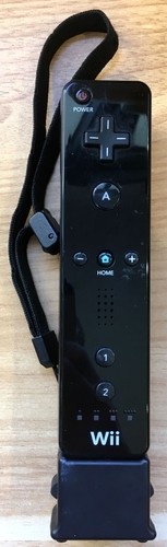 MANETTE OFFICIELLE NINTENDO WIIMOTE + MODULE WIIMOTION PLUS NOIRS PAL EURO - N°7