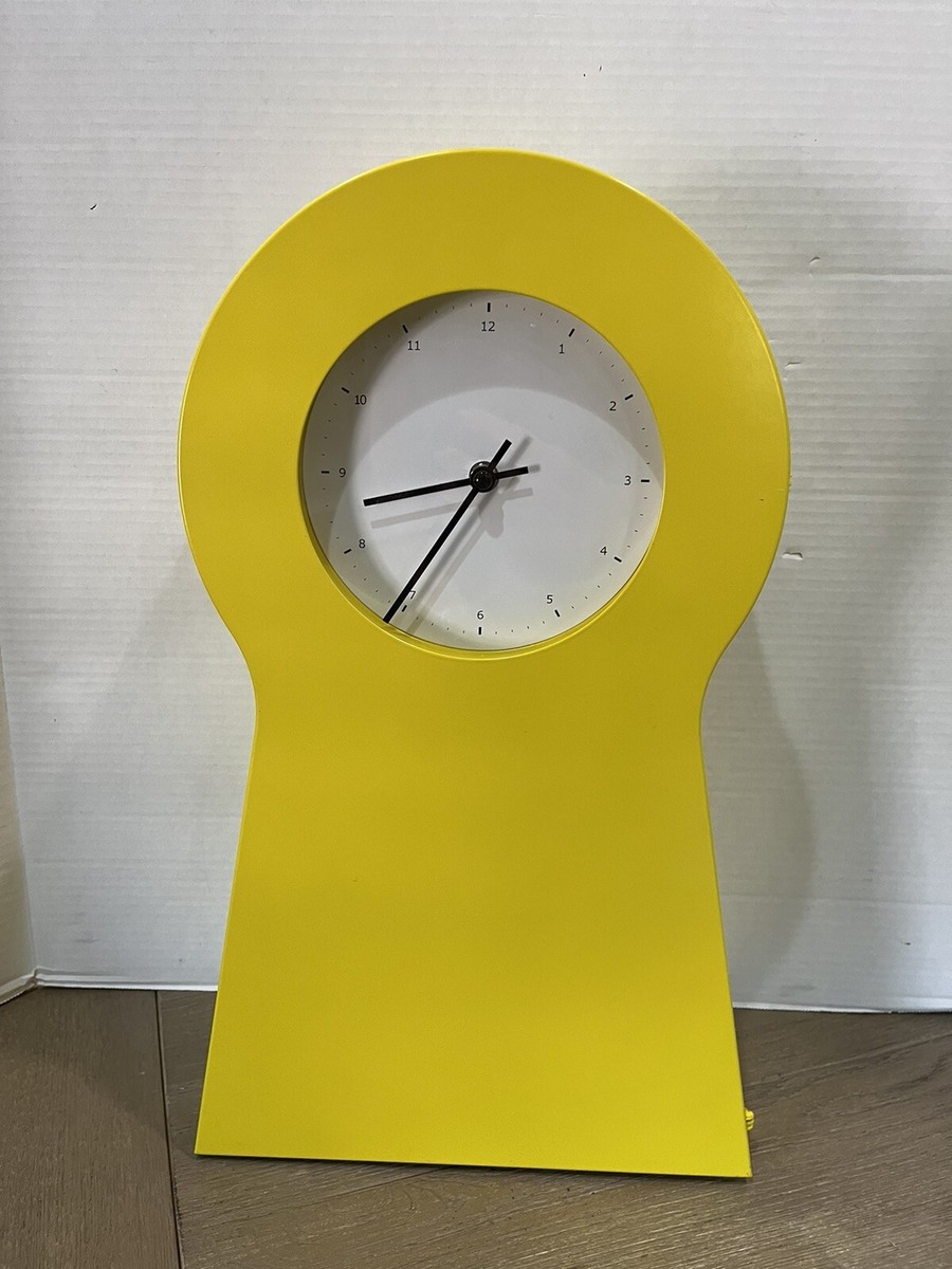 IKEA YELLOW SHELF KEY HOLE WALL CLOCK STORAGE 21603 PS 1995 | eBay