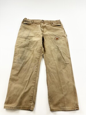Dickies Pants Men s 40 x 30 Beige Duck Utility Patch Carpenter W541BFD