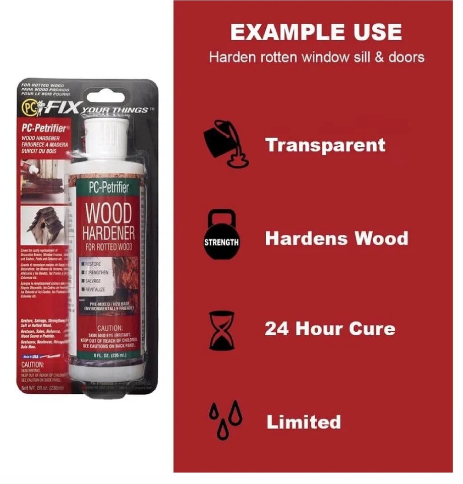 16 oz. PCPetrifier Wood Hardener eBay
